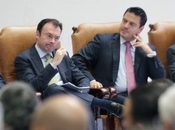 La ruta fue revelada ayer por Luis Videgaray (i), y confirmada este día por Aristóteles Sandoval (d). ARCHIVO /