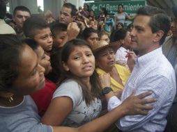 Enrique Peña Nieto se compromete a tomar las medidas necesarias para auxiliar a los afectados por ''Ingrid''. ARCHIVO /