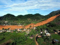 La aeronave trasladaba víveres a la comunidad de La Pintada, en Atoyac de Álvarez, en el estado de Guerrero. NTX /