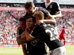 El gol del croata Dejan Lovren a los 53 minutos dio el triunfo al Southampton en Anfield. AP /