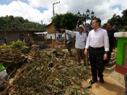 El Presidente de México ha visitado municipios afectados para dar seguimiento a las labores de ayudas a la población. ARCHIVO /