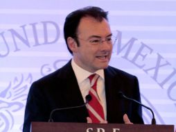 Luis Videgaray reiteró que la reforma hacendaria es justa y de carácter social. ARCHIVO /