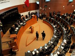 Ante el pleno del Senado, comparecerán tres secretarios a la glosa del Primer Informe de Enrique Peña Nieto. ARCHIVO /