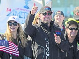 Larry Ellison. El cofundador de Oracle se subió a bordo del barco que eligieron para festejar con champaña, la final de la Copa América EFE /