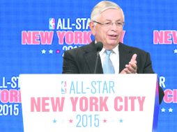 David Stern, comisionado de la NBA, hizo el anuncio de la sede compartida en Nueva York para el Juego de Estrellas del 2015. AP /