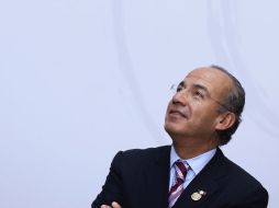 El ex Mandatario, Felipe Calderón, aseguró que quiere mantener una buena conducta como ex Presidente. ARCHIVO /