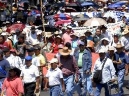 Se consultará a los maestros que permanecen movilizados en la capital del país. ARCHIVO /