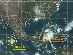 Esta mañana el fenómeno presentaba un 40 por ciento de potencial de convertirse a ciclón tropical. TOMADA DE @conagua_clima  /