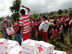 Se continúan recibiendo en el estado despensas para los damnificados por las lluvias. NTX /