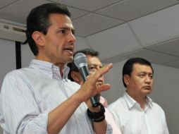 El Mandatario Peña Nieto se encuentra en Guerrero desde las 12:30 horas para constar las condiciones de la entidad. ARCHIVO /