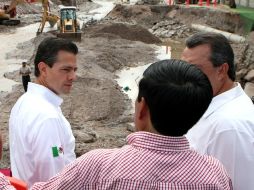 El Presidente Peña Nieto realiza una visita a Guerrero para evaluar los avances en la reconstrucción de viviendas. SUN /