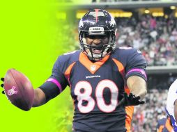 El baile de la victoria. El ala cerrada de Denver, Julius Tomas, celebra su anotación durante el juego del domingo ante Dallas. AP /