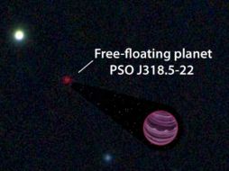 El PSO J318.5 - 22 es el planeta con menor masa conocido que flota libremente. ESPECIAL /