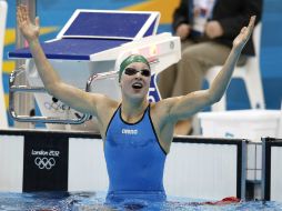 Ruta Meilutyte fue una de las sensacies en las Olimpiadas del 2012 al subir al podio a los 15 años. ARCHIVO /