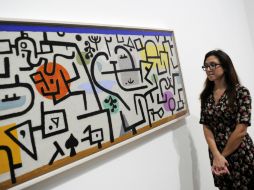 La obra ''Rich Harbour, 1938'' del artista Paul Klee, en la galería londinense Tate Modern. EFE /