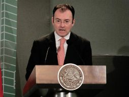 Luis Videgaray asegura que las reformas planteadas por el Ejecutivo contribuirán a una estabilidad macroeconómica. NTX /