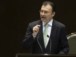 Luis Videgaray informa que la pensión universal no afectaría a programas similares en otras entidades. ARCHIVO /
