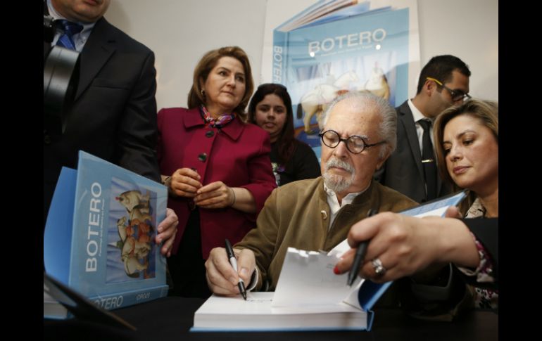 'El circo ambulante que descubrí en México era un circo humilde. Me recordó a mi ciudad natal de Medellín', dijo el pintor. AP /