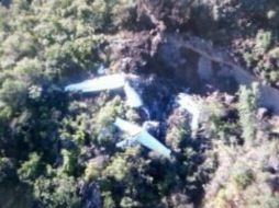 La avioneta se estrelló en la Sierra de la Giganta a 27 kilómetros del aeropuerto Loreto en la entidad. TOMADA DE @MrElDiablo8  /