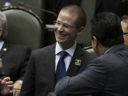 Ricardo Anaya asistió en la sesión ordinaria en el Palacio Legislativo de San Lázaro. NTX /