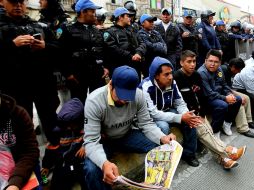 Los maestros se manifestaron en contra del censo que inició esa institución y la SEP en todo el país. SUN /