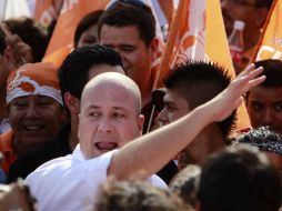 Enrique Alfaro. ''En este movimiento social no hay lugar para negociar principios ni convicciones''.  /