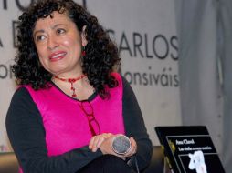 La escritora Ana Clavel, se presentó en la Feria Internacional del Libro en el Zócalo Capitalino. NTX /