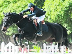 Hissam Quintero obtuvo el primer lugar en la prueba libre con obstáculos de 1.40 metros.  /