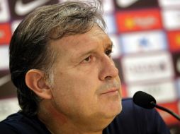 'Tata' Martino no se alarma por las discretas actuaciones de Lio en los últimos juegos. EFE /