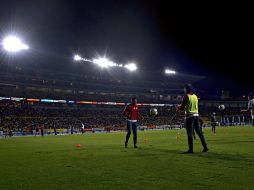 La tribuna y los aficionados también dieron de que hablar en la final. MEXSPORT /