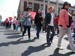 Un tramo de una avenida ha sido cerrado para el paso de los integrantes de la CNTE. ARCHIVO /