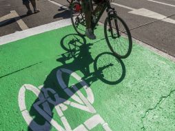 La acción justifica a más de 700 ciclistas que circulan por la avenida Javier Mina.  /