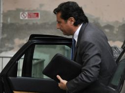 Francesco Schettino arriba al juicio donde es acusado de homicidio no premeditado y de causar el naufragio. AP /
