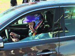 Con el campeón. Sebastian Vettel, actual monarca de la Fórmula Uno, nos dio un viaje innolvidable.  /