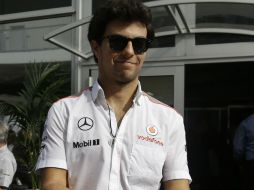 Sergio Pérez arribó a la meta en el séptimo lugar durante el Gran Premio de EU. AP /