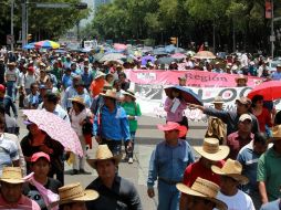 Desde las 10 de la mañana se comenzaron a reunir carca del Monumento a la Revolución. ARCHIVO /