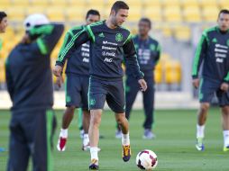 'Hoy conseguimos el primer paso, me tengo que matar estos meses para aparecer en la lista final' señaló Miguel Layún. EFE /