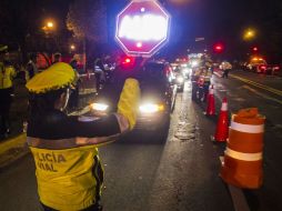 Durante el operativo de la noche del sábado se aplicaron mil 156 pruebas de alcoholimetría.  /