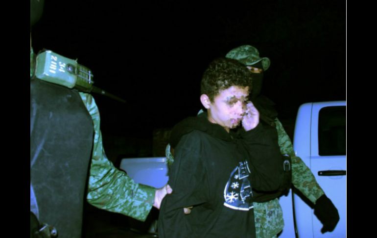 Édgar ''N'', alias 'El Ponchis', momentos después de que fue detenido en 2010. EFE /