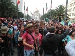 Las movilizaciones de los maestros disidentes entorpecen la vialidad en la capital. ARCHIVO /