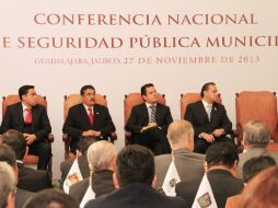 Hoy se llevo a cabo en Guadalajara la Conferencia Nacional de Seguridad Pública Municipal. ESPECIAL /
