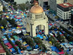Los comerciantes pedirán la creación de un programa especial para reparar las afectaciones causadas por el plantón. ARCHIVO /