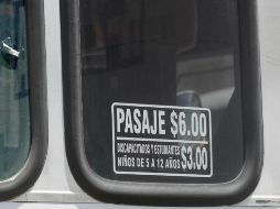 El actual precio del pasaje es de seis pesos en la ZMG, se mantiene ese monto desde hace alrededor de cuatro años. ARCHIVO /