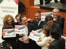 La izquierda ha decidido marginarse del debate de la reforma energética y hasta tomó la tribuna del Senado. NTX /