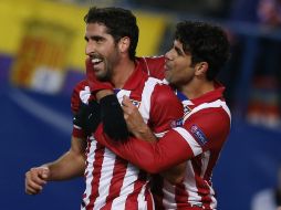 García (i) y Costa, los autores de la victoria Colchonera. AP /