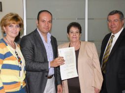 Los regidores acuden al Órgano Técnico de Responsabilidades en el Palacio Legislativo para ratificar la denuncia. ESPECIAL /