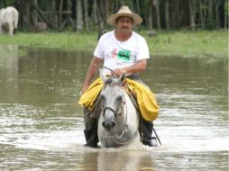Reportan inundaciones de más de 50 centímetros en algunas zonas del estado. ARCHIVO /