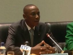 Jean Baptiste Natama manifiesta su disposición para la integración de México con África. TOMADA DE @_AfricanUnion  /