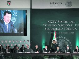 En la XXXV Asamblea del Consejo Nacional de Seguridad, el titular de Gobernación reiteró la disminución de la inseguridad en el país. NTX /