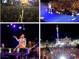 La interprete se mostró muy sensual en la 'Mega Feria Imperial Acapulco 2013' al ritmo de su música. ESPECIAL /